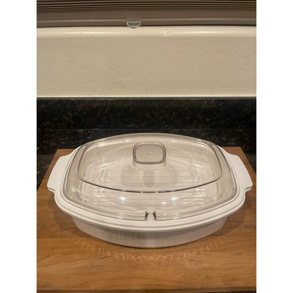 RARE Rubbermaid 4 Qt Oval Roaster Microwave Cookware - Picture 2 of 9